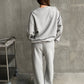 Graphic College Sweater Light Grey