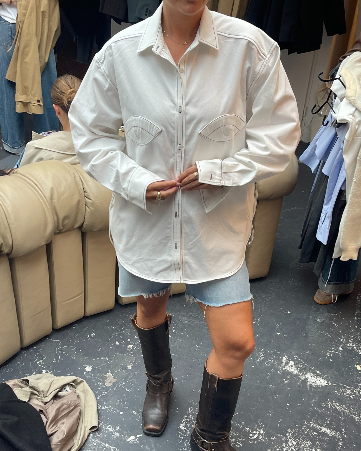 Mermaid Blouse Off White