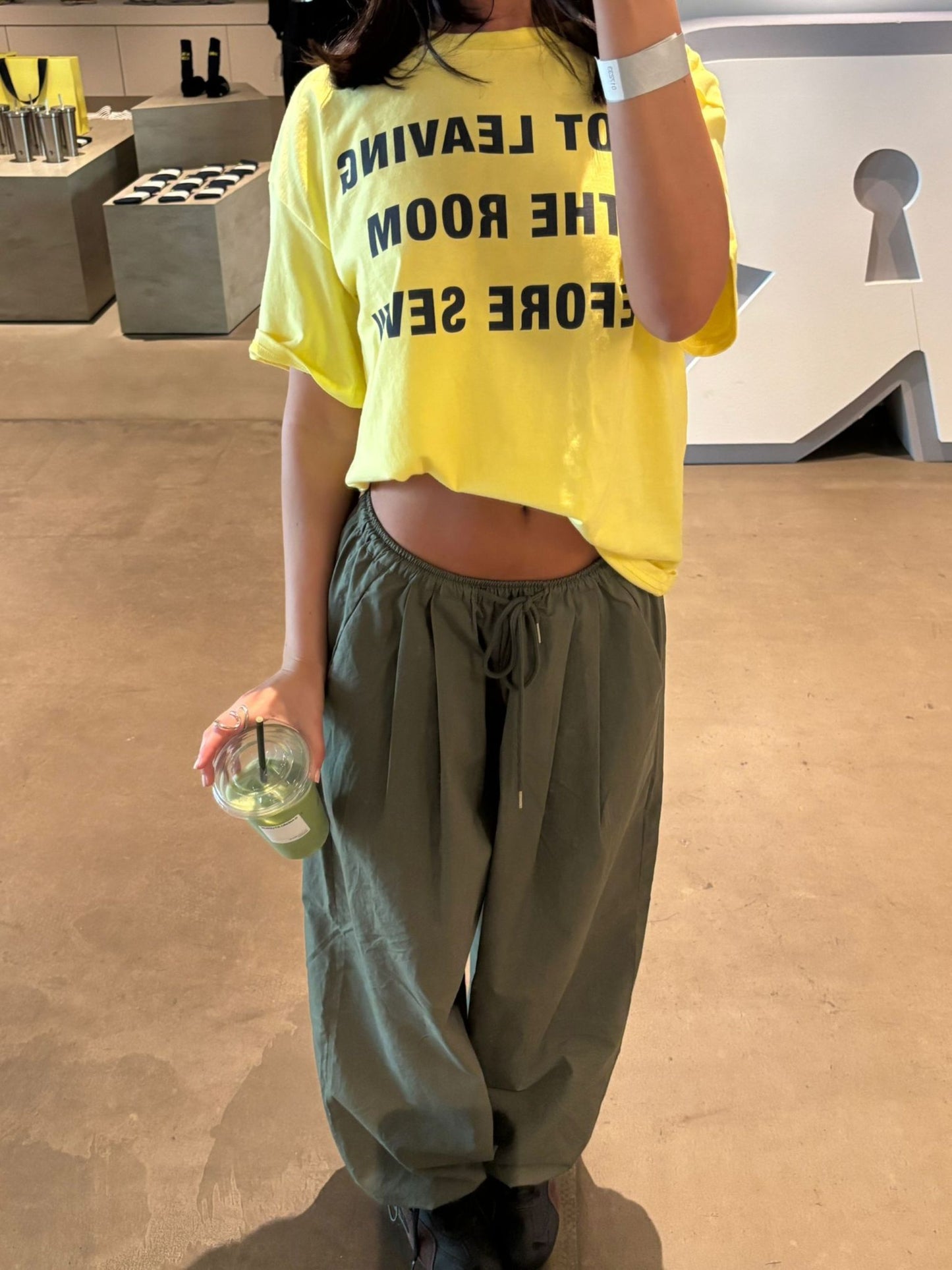 Not Leaving The Room Tee Yellow