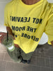 Not Leaving The Room Tee Yellow