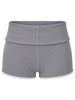 Fold Over Fitted Shorts Grey