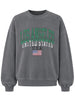 Oversized Los Angeles Sweatshirt Grey