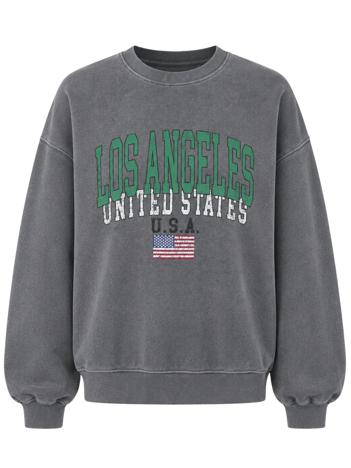 Oversized Los Angeles Sweatshirt Grey