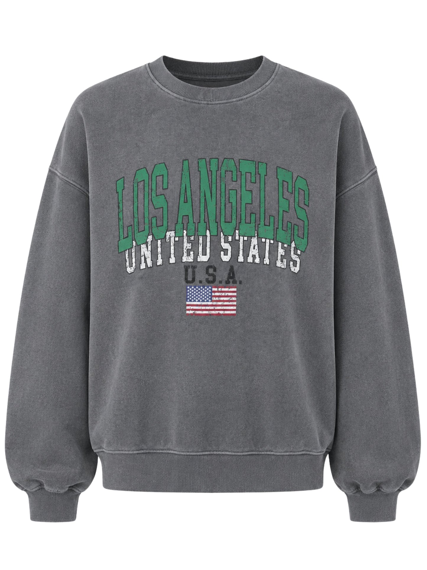 Oversized Los Angeles Sweatshirt Grey