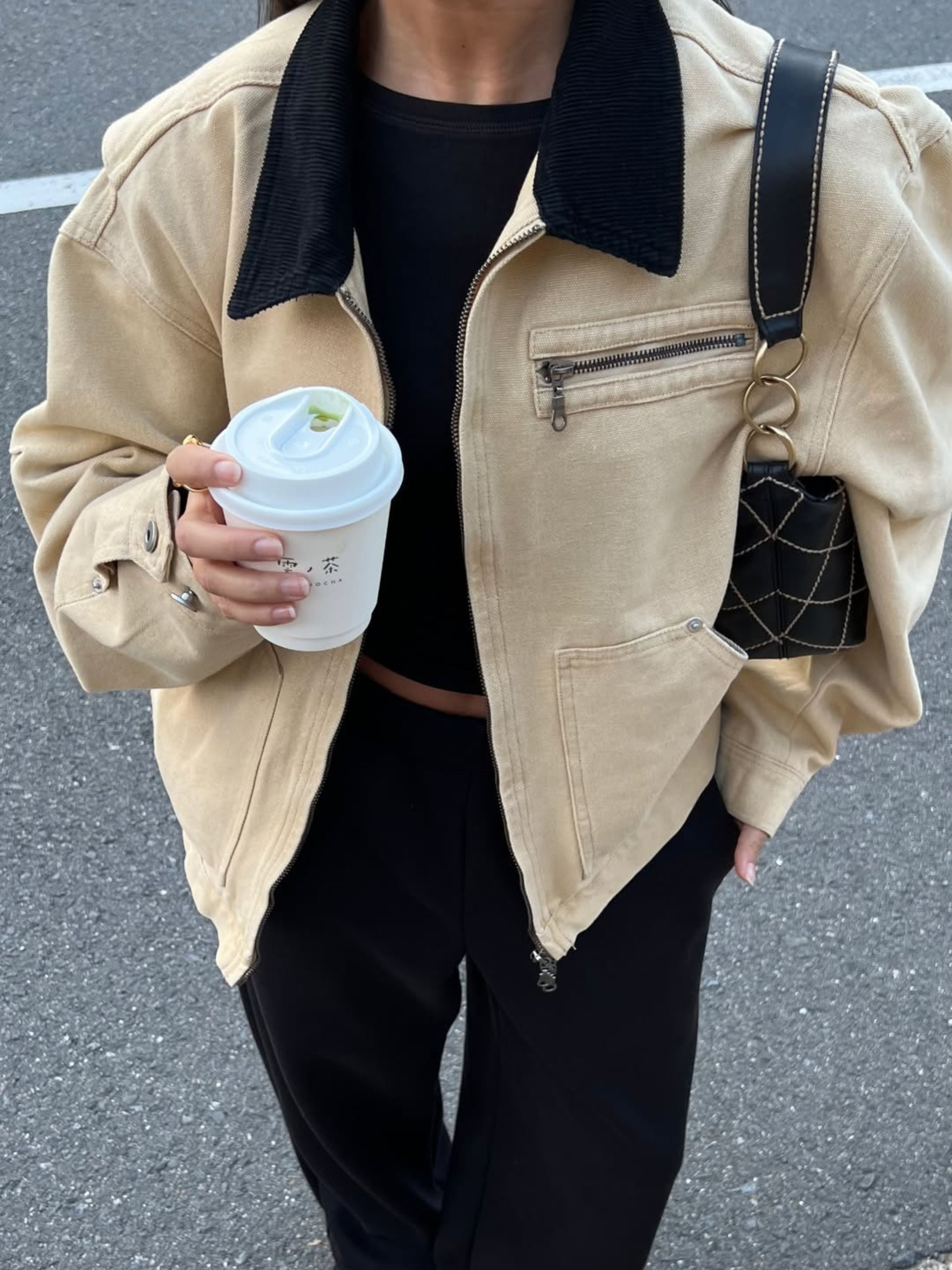 and wander ベージュジャケット and Wander Dry Rip Shirt Jacket 'Beige' – TAKOUT®