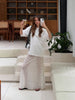 Long Lace Skirt White