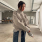 High Neck Belted Jacket Sage Green