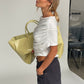 Draped Short Sleeve Top White