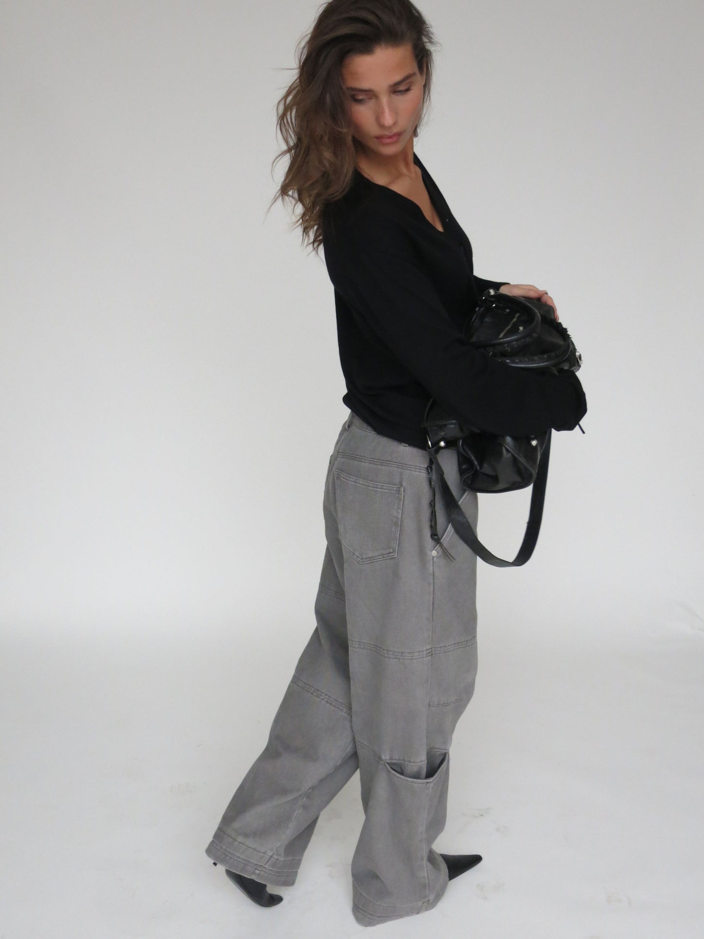 Baggy Workwear Pants Grey