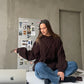Oversized Braided Knit Dark Brown