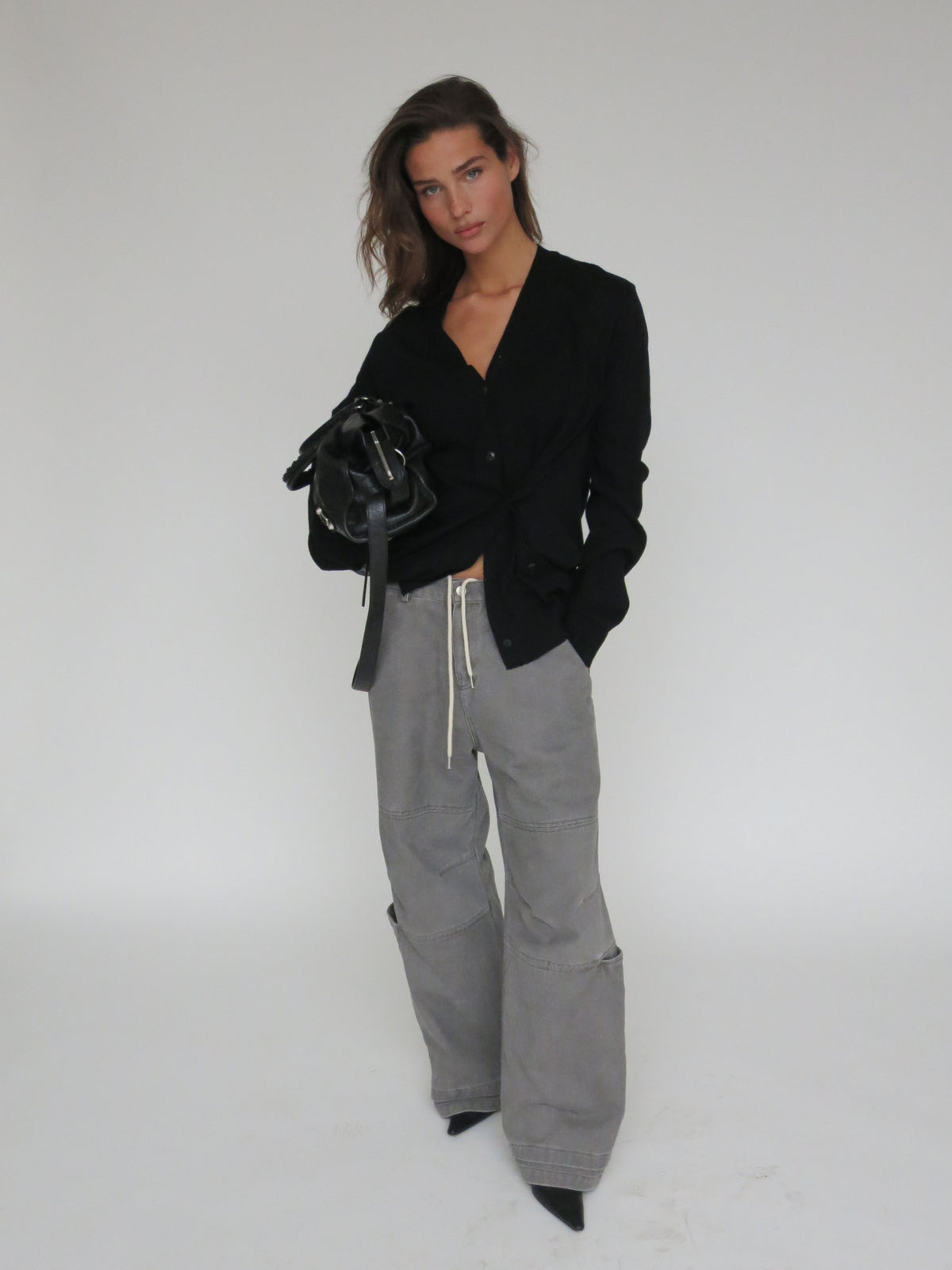 Baggy Workwear Pants Grey