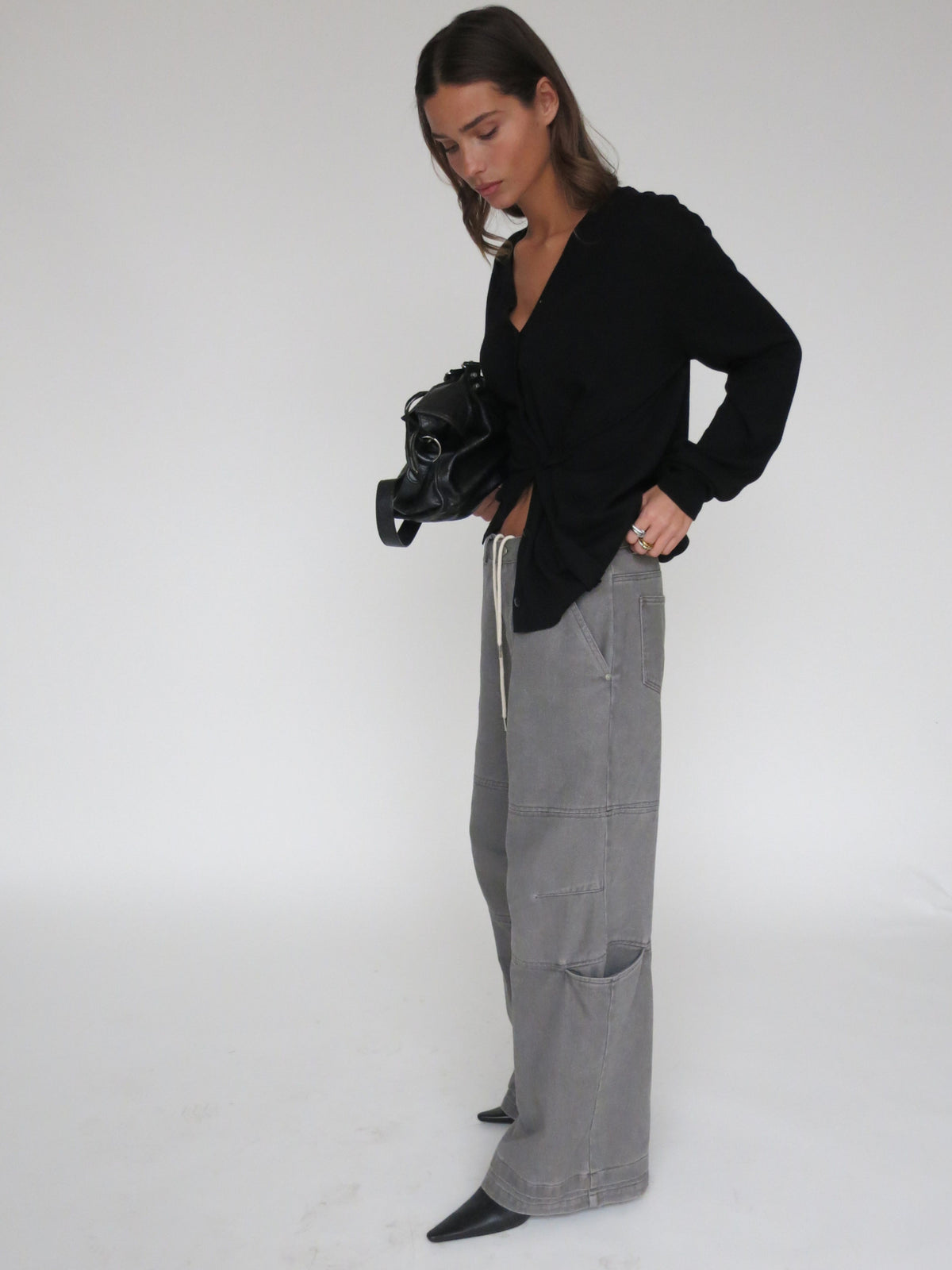 Baggy Workwear Pants Grey