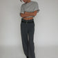 Pinstripe Tailored Pants Charcoal