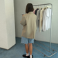 Oversized Checked Blazer Latte