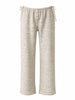 Soft Striped Drawstring Lounge Pants Ivory