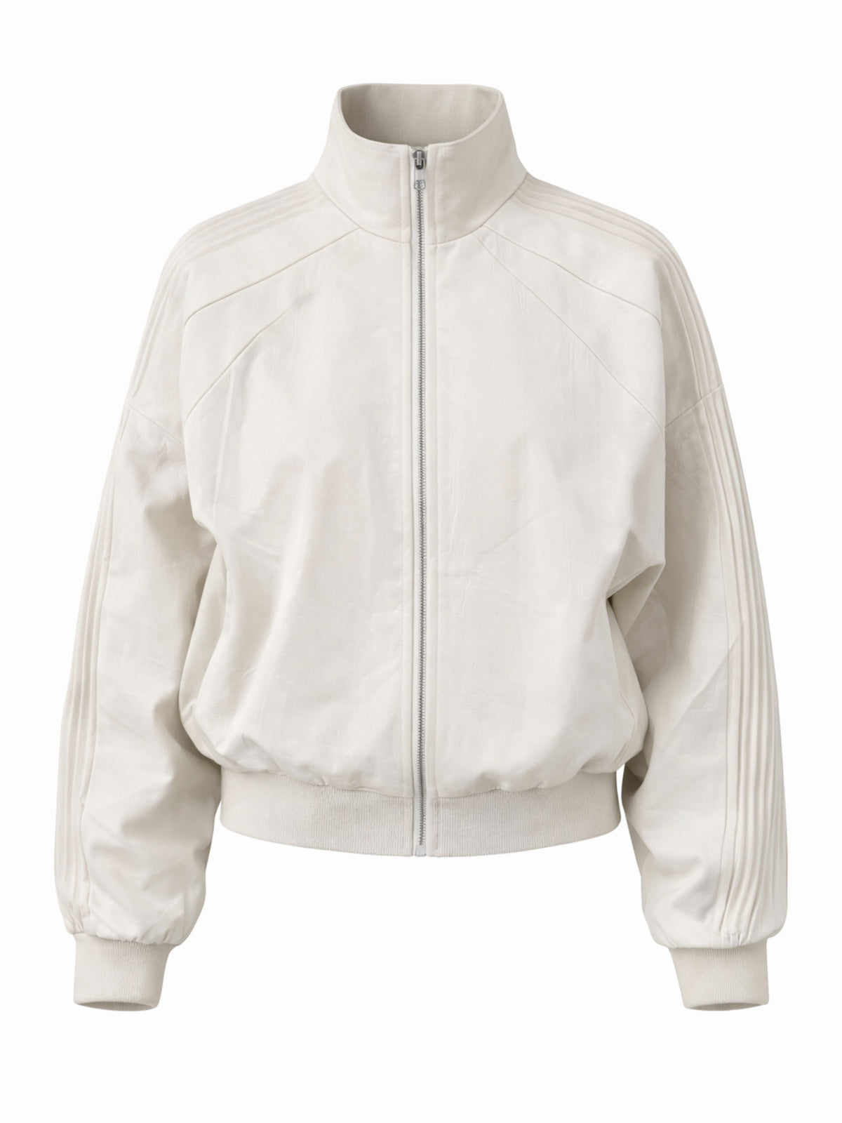 Oversized Pleated Sleeves Jacket Ivory