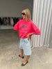 Oversized Aloha Tee Vintage Red
