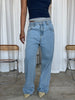 Classic Straight Leg Jeans Vintage Blue