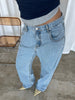 Classic Straight Leg Jeans Vintage Blue