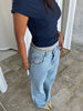 Classic Straight Leg Jeans Vintage Blue