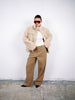 Woven Straight Leg Pants Dark Sand