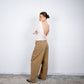 Woven Straight Leg Pants Dark Sand