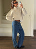 Classic Straight Leg Jeans Bright Blue