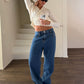 Classic Straight Leg Jeans Bright Blue