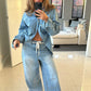 Oversized Denim Shirt
