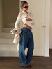 Classic Straight Leg Jeans Bright Blue