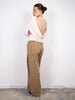 Draped Back Top Oatmeal