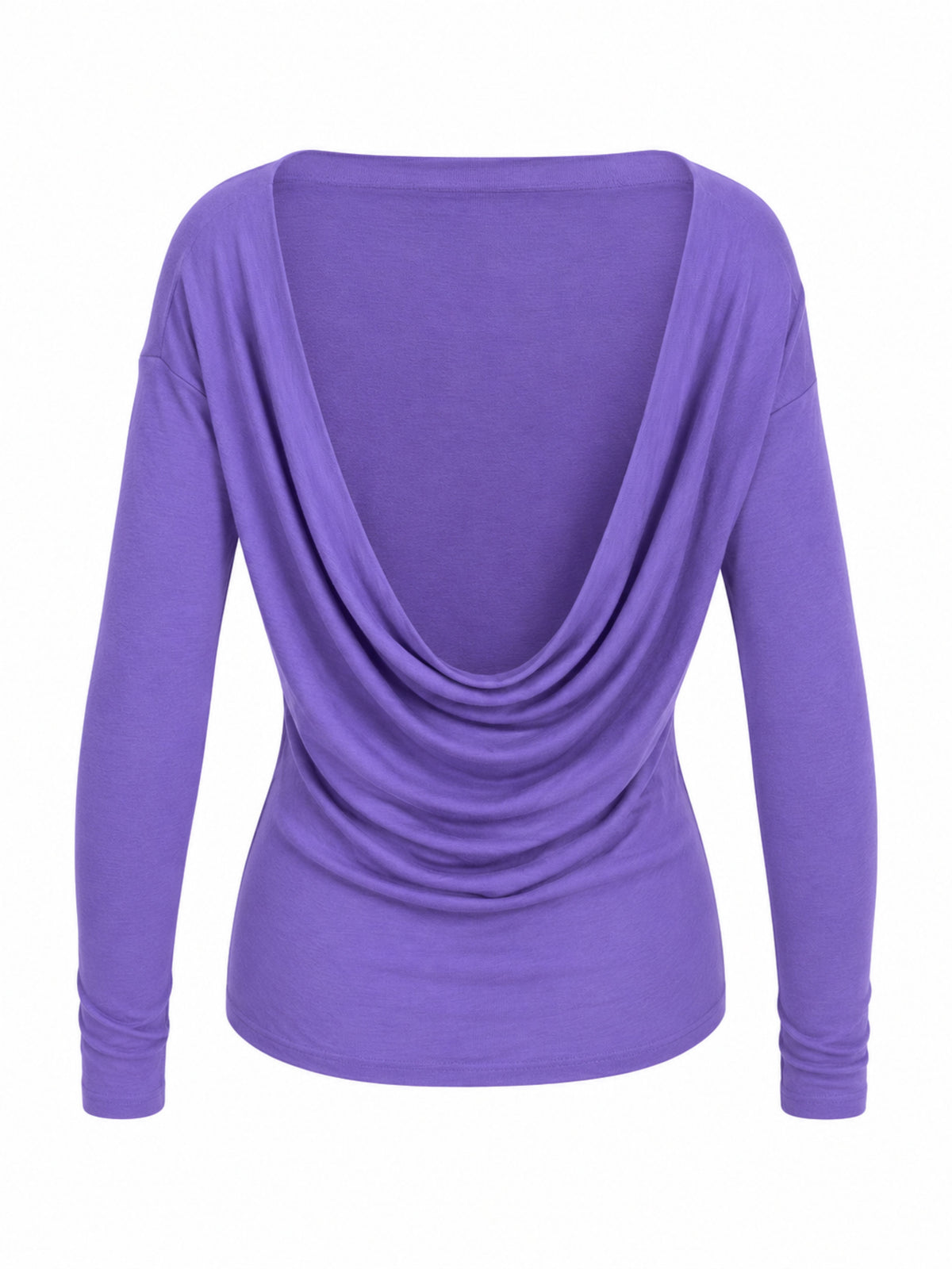 Draped Back Top Purple