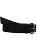 Wide Belt Black Suede