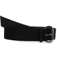 Wide Belt Black Suede