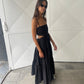 Long Cut Out Dress Black