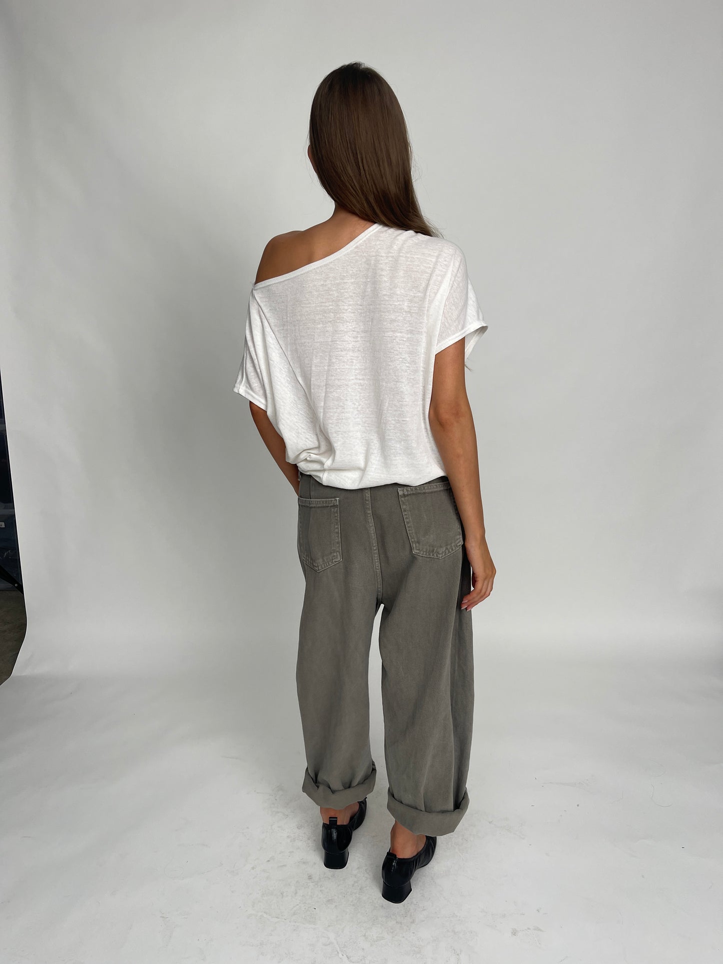 Barrel Jeans Khaki Grey