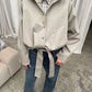 High Neck Belted Jacket Sage Green