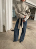 High Neck Belted Jacket Sage Green