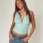 Deep Halter Neck Mint Green