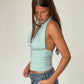 Deep Halter Neck Mint Green