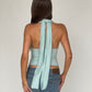 Deep Halter Neck Mint Green