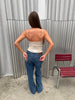 Double Layered Satin Top Ivory