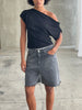 Long Bermuda Shorts Faded Black