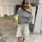 Baggy Fold Over Cargo Shorts Sand