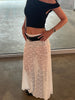 Long Lace Skirt White