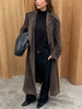 Trenchcoat Suede Dark Brown