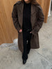 Trenchcoat Suede Dark Brown