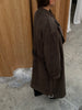 Trenchcoat Suede Dark Brown