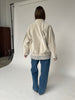 Oversized Pleated Sleeves Jacket Ivory