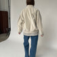 Oversized Pleated Sleeves Jacket Ivory